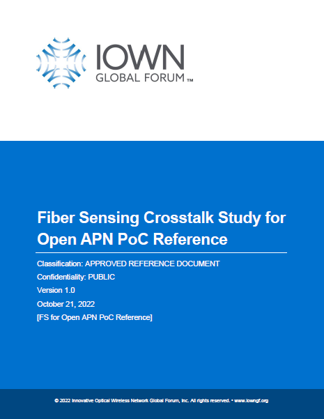 Fiber Sensing Crosstalk Study for Open APN PoC Reference