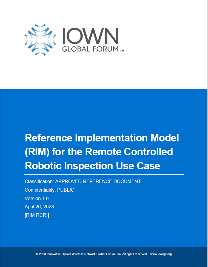 Reference Implementation Model (RIM) for the Remote Controlled Robotic Inspection Use Case