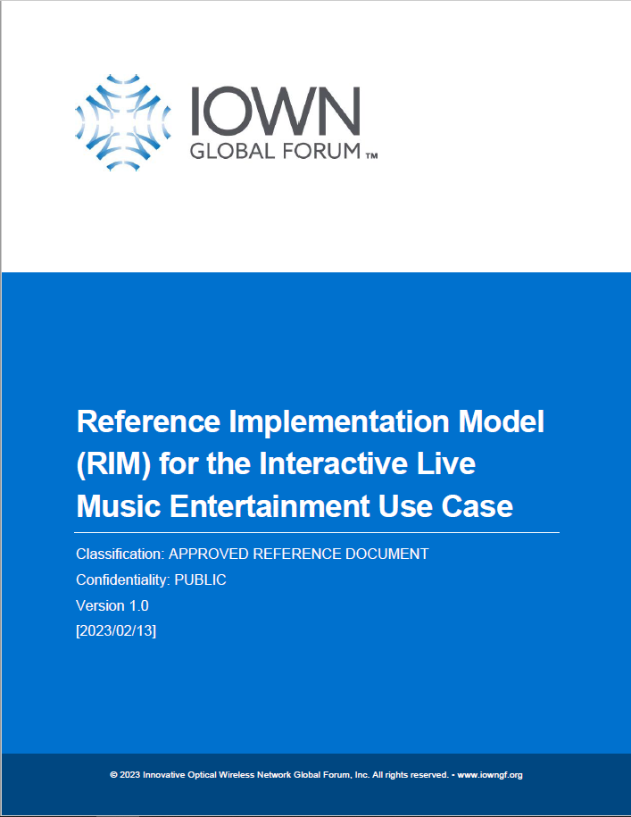 Reference Implementation Model (RIM) for the Interactive Live Music Entertainment Use Case