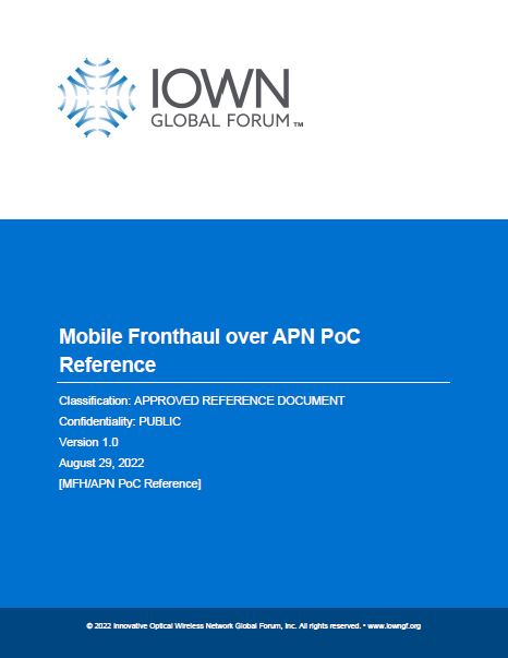 Mobile Fronthaul over APN PoC Reference