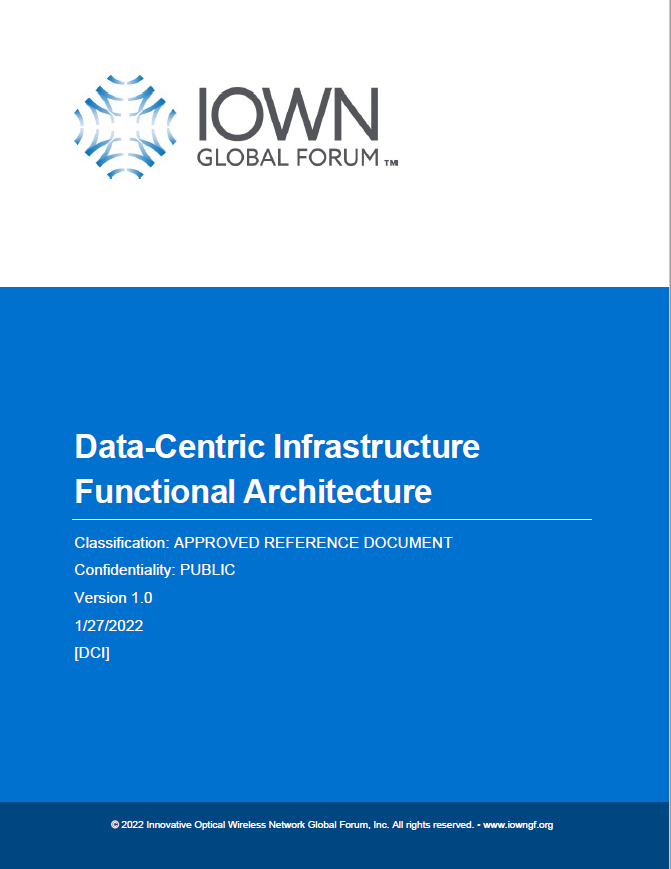 Data-Centric Infrastructure Functional Architecture