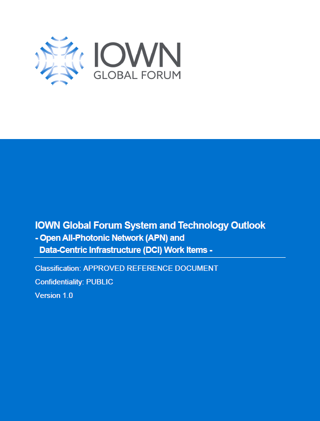 IOWN Global Forum System and Technology Outlook Report